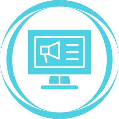 Pazarlama. Web simgesi basit tasarım