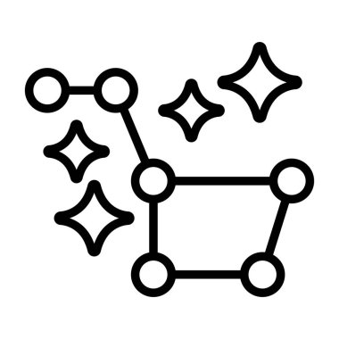 Yıldız simgesinin vektör illüstrasyonu