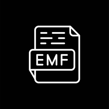 EMF dosya biçimi vektör illüstrasyonu