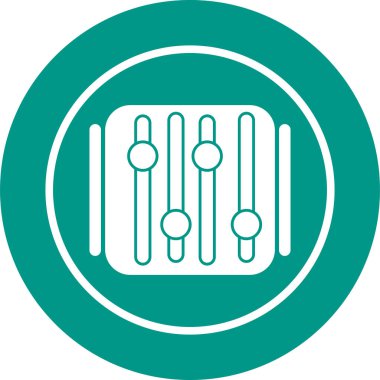 Kaydırma simgesi, beyaz arkaplanda izole edilmiş web simgesi 