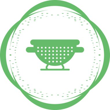 Colander web simgesi vektör illüstrasyonu 