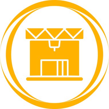 3D baskı simge vektör çizim  