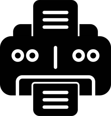 Office yazıcı simgesini, vektör çizim