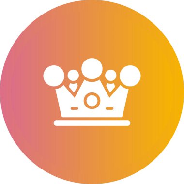 Taç simgesi, ağ basit illüstrasyon