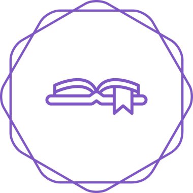 Yer imi web simgesiyle kitabı aç, basit illüstrasyon