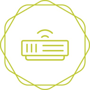 Modem simgesi web basit illüstrasyon