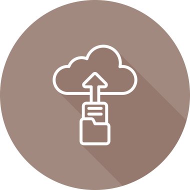 Web simge vektör çizim upload