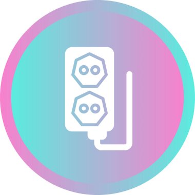 soket simgesi web basit illüstrasyon