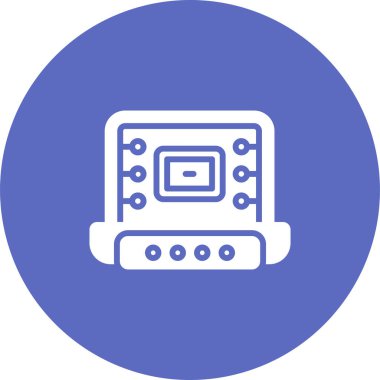 dizüstü bilgisayar simgesi, vektör illüstrasyonu basit tasarım