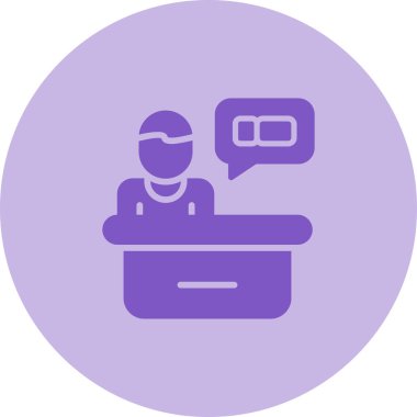 Sohbet simgesi konsept vektör çizimi