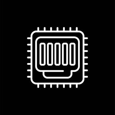 Ethernet web simgesinin vektör illüstrasyonu