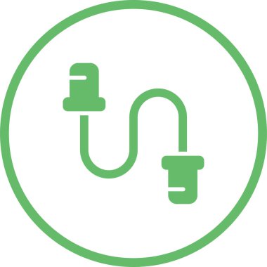 kablo bağlantı simgesi vektör illüstrasyonu 