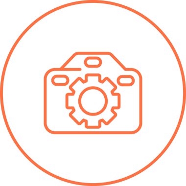 Kamera. Web simgesi basit illüstrasyon 