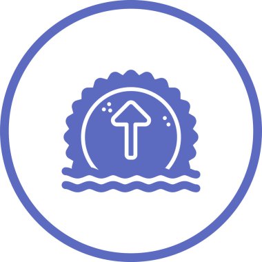 Güneş. Web simgesi basit illüstrasyon