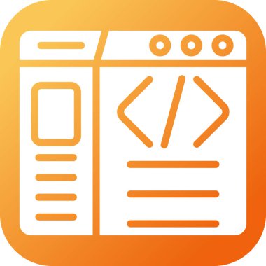 Web tasarım simgesi, vektör illüstrasyonu 