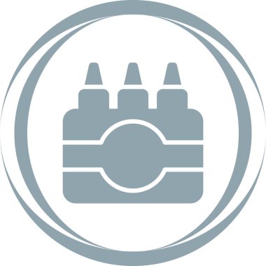 Pastel boyalar web simgesinin vektör illüstrasyonu