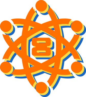 Bir Veri Bilimi simgesinin vektör çizimi