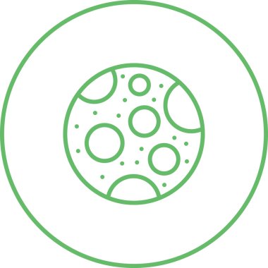 Ay ağ simgesinin vektör illüstrasyonu