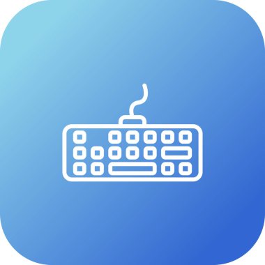 Modern Klavye simgesinin vektör çizimi      