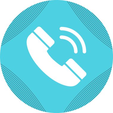 telefon arama simgesi, vektör illüstrasyonu