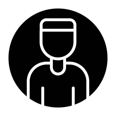 kullanıcı avatar simgesi vektör çizimi