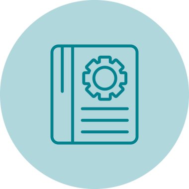 kitap simgesi, vektör illüstrasyonu 