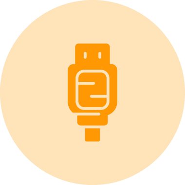 SATA kablo simgesinin web illüstrasyonu