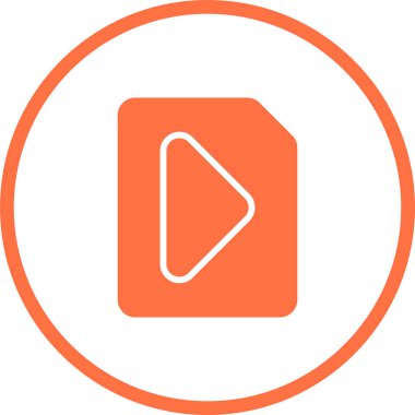video dosyası simgesini, vektör çizim  