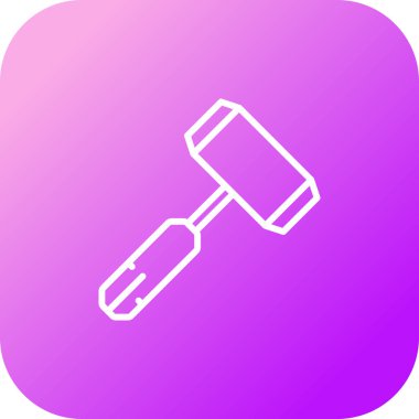  Elektrikçinin çekiç ikonu vektör illüstrasyonu