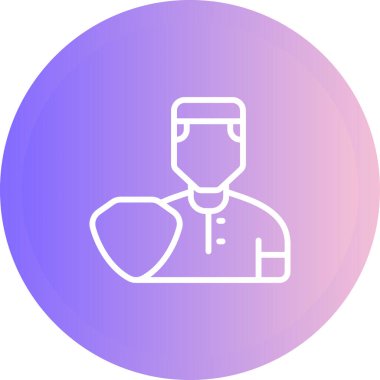 user icon, vector illustration simple design