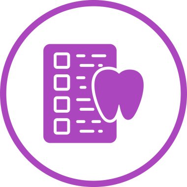 Kontrol listesi web simgesi, basit vektör illüstrasyonu