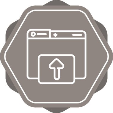 Dizin için web simgesi vektör illüstrasyonu yükleniyor