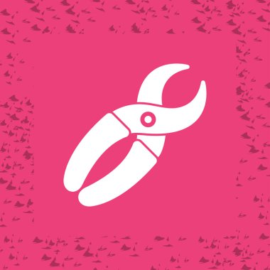 Uç Uç simgesinin vektör illüstrasyonu