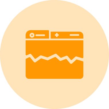 Kırık Bağlantı simgesi, vektör illüstrasyonu basit tasarım