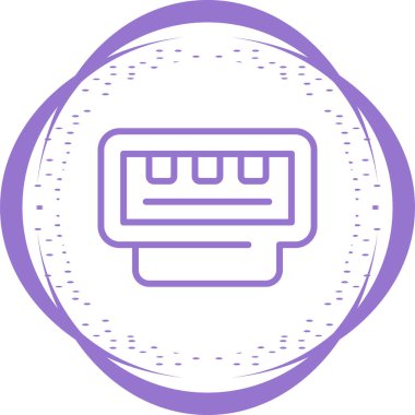 Beyaz arkaplanda izole edilmiş ince doğrusal rj45 dış hat simgesi