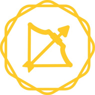 Aşk oku. Web simgesi basit illüstrasyon