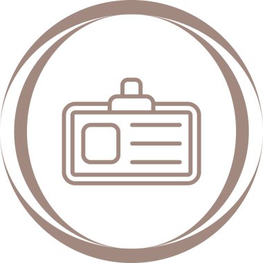 Kartvizit simgesinin vektör illüstrasyonu 