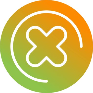 Haç. Web simgesi basit illüstrasyon