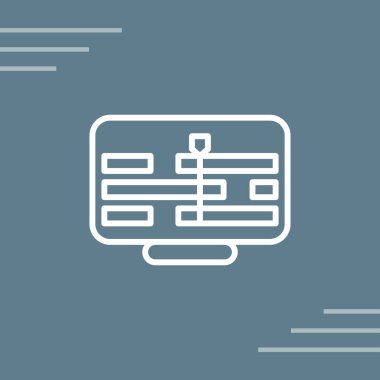 Zaman Çizgisi Web simgesi vektör çizimi