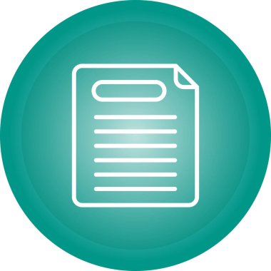 rapor belgesi simgesi, vektör illüstrasyonu 