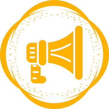 Hoparlör basit web simgesi, vektör illüstrasyonu 