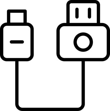 usb simgesi, web tasarımı için illüstrasyon