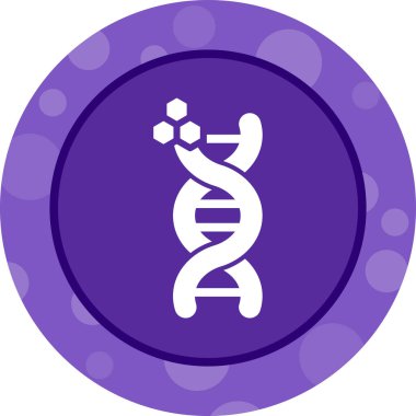 DNA yapısı simgesi. Web illüstrasyonu