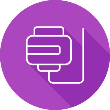 Magsafe simgesinin basit doğrusal resmi