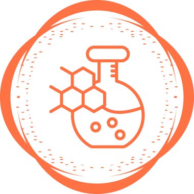 Kimya Set simgesi vektör illüstrasyonu 