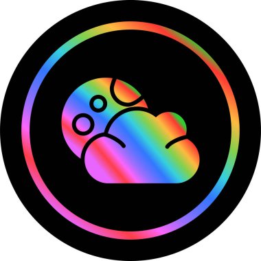 Bulut. Web simgesi basit illüstrasyon 