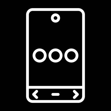 Cep telefonu simgesinin vektör illüstrasyonu