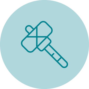 Çekiç ağı simgesi, vektör illüstrasyonu 