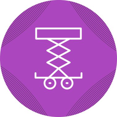 Araba Kaldırıcı simgesinin vektör illüstrasyonu         