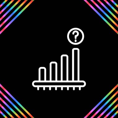 İş tahminleri. Web simgesi basit illüstrasyon 